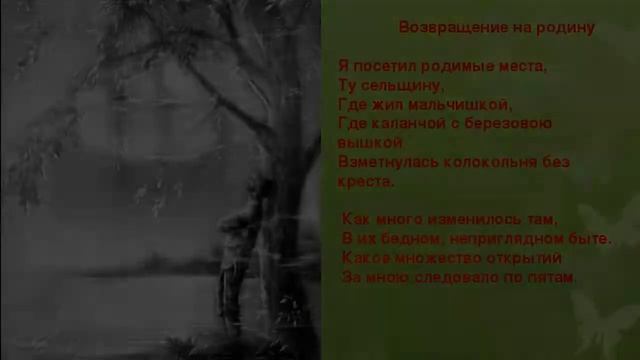 Библиотечный урок " Сергей Александрович Есенин" 9-11 класс смотреть онлайн