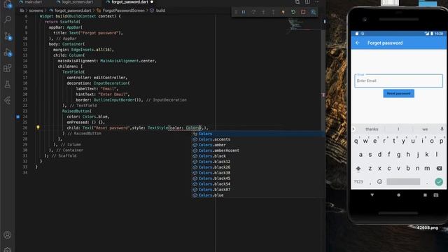Flutter Firebase Forgot Password Reset Option | Flutter Firebase Tutorials in Telugu смотреть онлайн