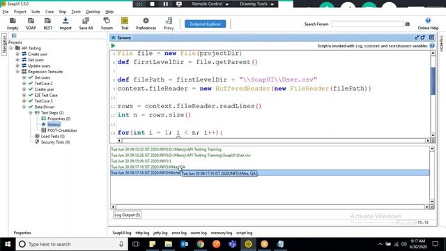 SoapUI Data Driven Testing Groovy смотреть онлайн