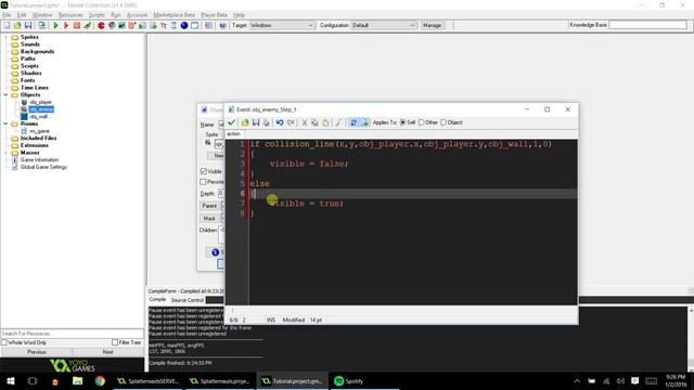 Line of Sight (Invisible Behind Walls) - GML Tutorial! смотреть онлайн