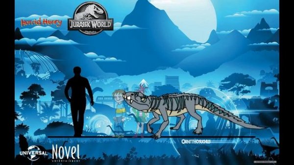 Jurassic world Dinosaurs size Comparison (Horrid henry Style)