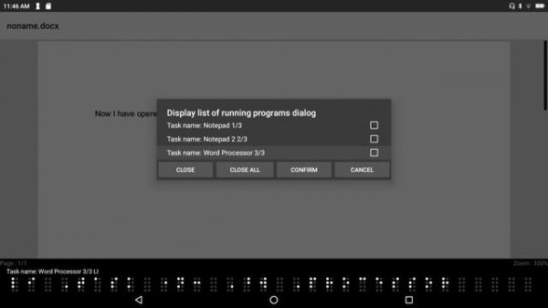 BrailleSense 6 - User Interface