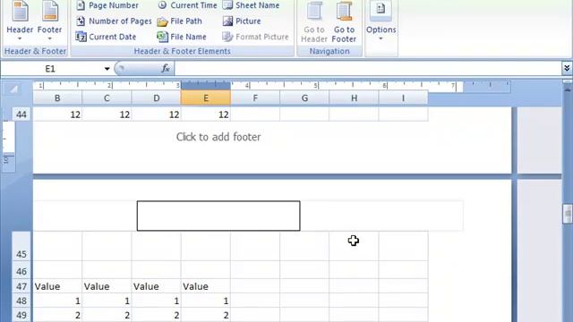 Microsoft Excel - How to insert page numbers on worksheets   1 of 2