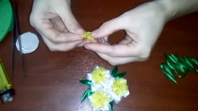 Канзаши мастер класс НАРЦИСС смотреть онлайн