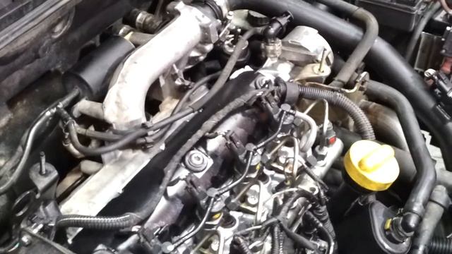 Renault Laguna 1.9 DCI first start.Engine rebuilt. смотреть онлайн