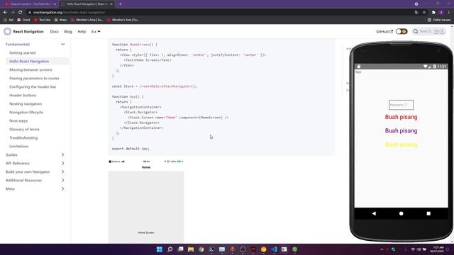 PEMROGRAMMAN MOBILE ANDROID & IOS REACT NATIVE - 4. React Navigation & Install modul смотреть онлайн