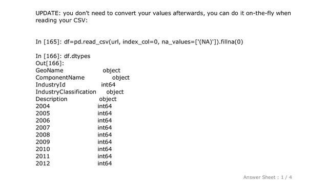 PYTHON : pandas: to_numeric for multiple columns смотреть онлайн