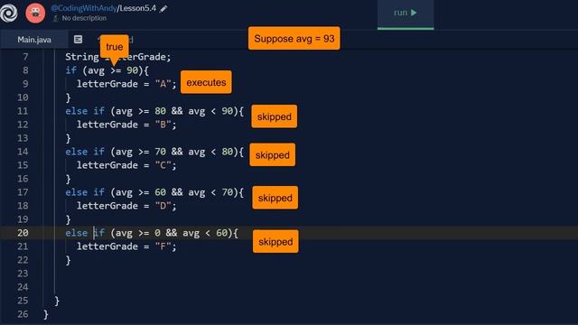 Lesson 5-4 Conditional Statements (Introductory Java Programming for AP Computer Science A) смотреть онлайн