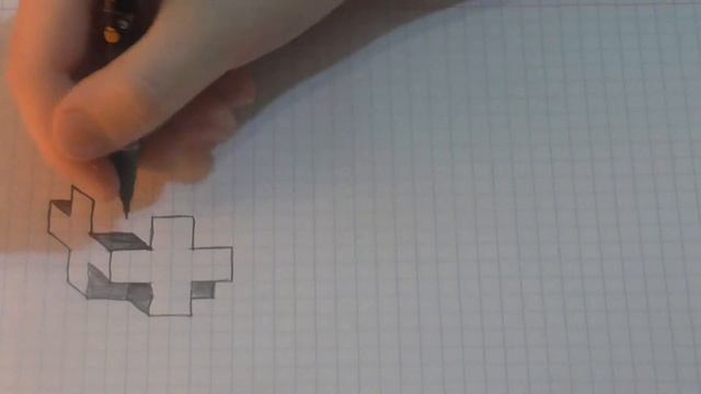 как нарисовать что либо/рисуем объёмный крест смотреть онлайн