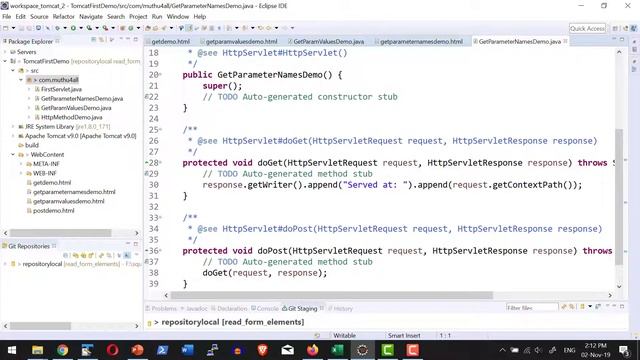 Apache Tomcat - JSP - Servlet - Read form elements get param names - Video 19 смотреть онлайн