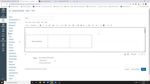 5 Minute Canvas - Creating Tables смотреть онлайн