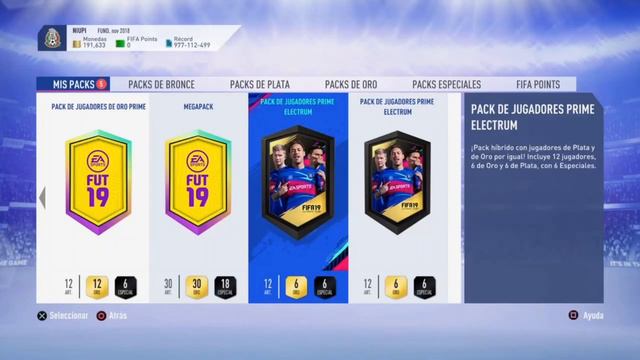 FIFA 19 Estrellas Futuras Del Pasado (SBC)