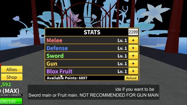 BEST STATS GUIDE IN BLOX FRUITS | BEST STATS FOR SWORD, GUN, FRUIT AND HYBRID IN BLOX FRUITS смотреть онлайн