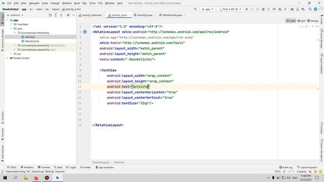 Open New Activity on button click android studio | intent in android studio | Android Studio смотреть онлайн
