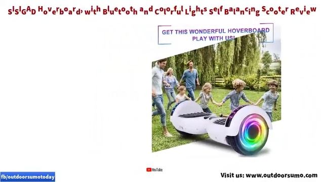 SISIGAD Hoverboard with Bluetooth and Colorful Lights Self Balancing Review and Buying Guide смотреть онлайн