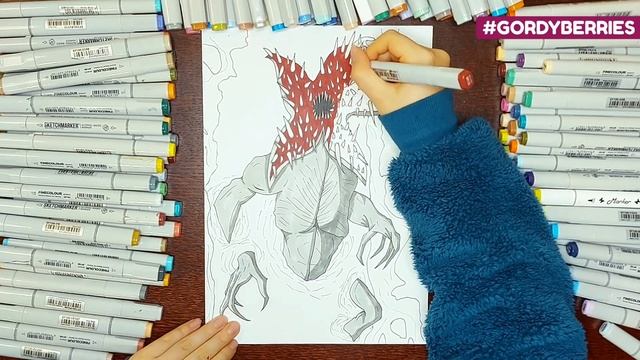 How to draw Demogorgon | STRANGER THINGS смотреть онлайн
