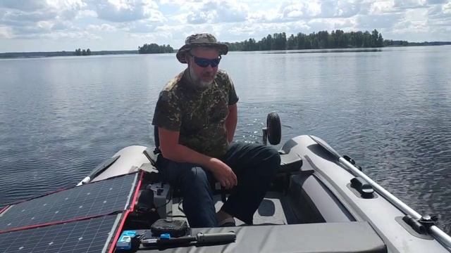 на лодке River Boats 430 , на Электромоторе 54 lbs смотреть онлайн