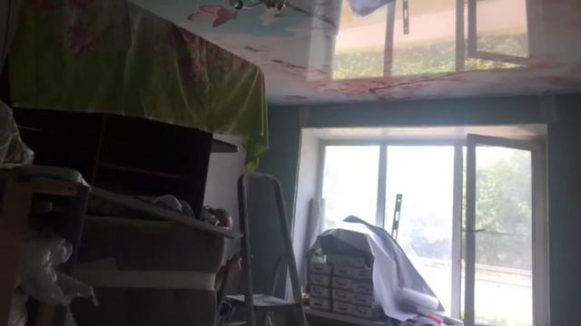 Крутой потолок с рисунком!! Как мы это делаем... смотреть онлайн
