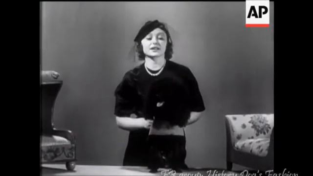 1934 France/Франция показ моды для собак смотреть онлайн