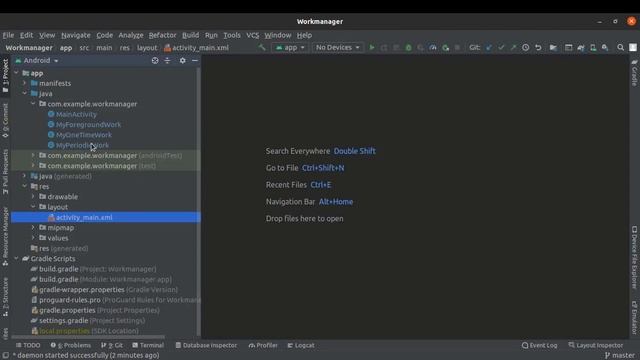 ANDROID - WORKMANAGER TUTORIAL IN JAVA | ONE TIME, PERIODIC, FOREGROUND WORK, CONSTRAINTS. смотреть онлайн