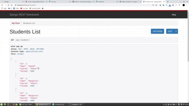 Django Vue Tutorial: Django REST Framework + VUE.js | Django REST framework tutorial смотреть онлайн