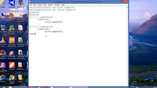 Python Program to Compute GCD of two numbers смотреть онлайн