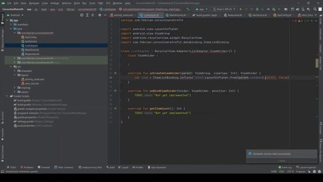 Retrofit with Kotlin Coroutines in Android Studio смотреть онлайн