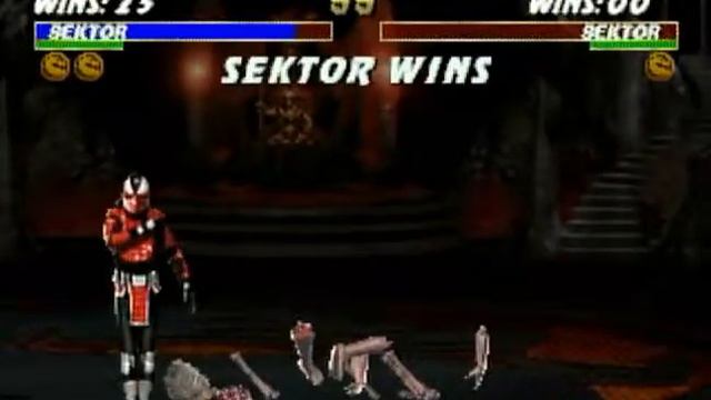 Ultimate Mortal Kombat 3 - Saturn - Sektor - Fatality 1 смотреть онлайн