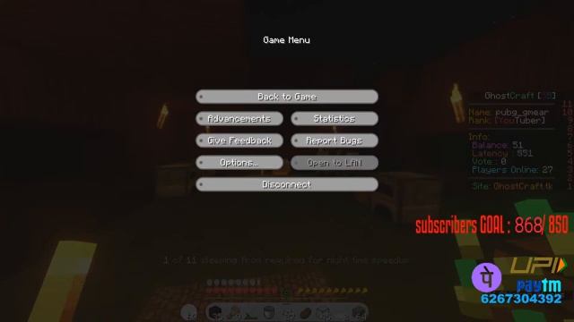 MINECRAFT JAVA LIVE SEVER PUBLIC IP play.ghostcraft.tk join HINDI with ~Chota Lulla.. {in hindi } смотреть онлайн