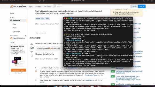 xcrun: error: active developer path ("/Applications/Xcode.app/Contents/Developer") does not exist смотреть онлайн