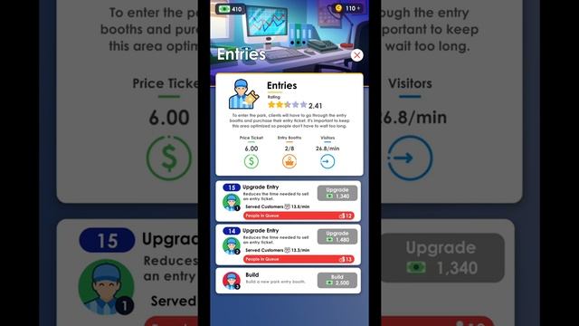 Idle Theme Park Tycoon - Recreation Game IOS-Android-Review-Gameplay-Walkthrough-Part #2 смотреть онлайн