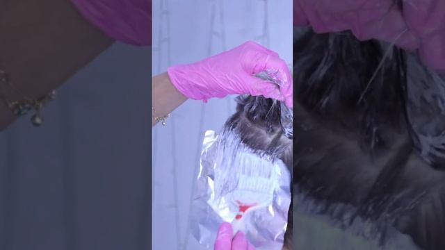 100% Преображение Окрашивание на Седые и Очень Редкие волосы Пошагово в домашних условиях #shorts смотреть онлайн