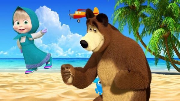 Learn Colors With Masha and The Bear for Children Finger Family song Nursery Rhymes