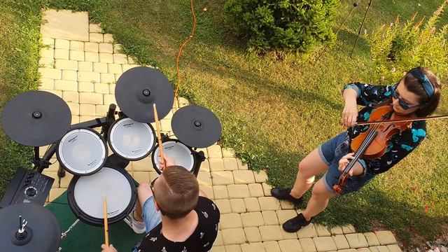 Dua Lipa // Levitating // Drums & Violin Cover смотреть онлайн