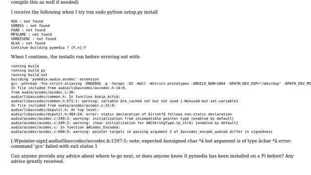 Raspberry Pi: Installing pymedia смотреть онлайн
