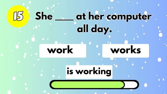 English Grammar Test | Present Continuous Test | English Quiz смотреть онлайн