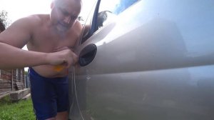 Вытягиваем вмятины обратным молотком без покраски.