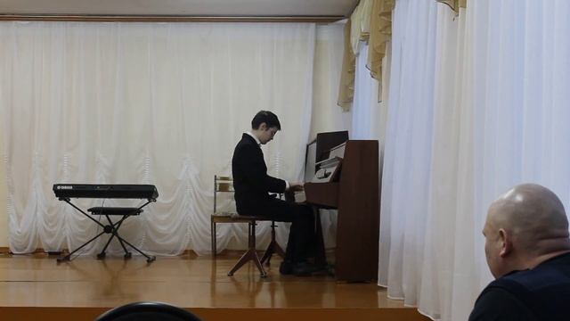 Отчетный концерт в музыкальной школе. Данила Панченко. 2017 г. смотреть онлайн