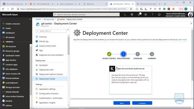 7. Deploying your Git repository to Microsoft Azure смотреть онлайн
