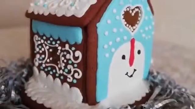 Новогодние имбирные ДОМИКИ и изделия. смотреть онлайн