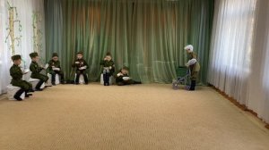 В рамках проекта "Детям о ВОВ" - спектакль "Фронтовик, подготовительная группа для детей с ТНР