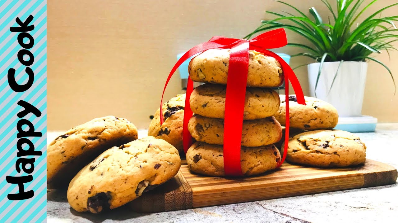 Печенье с ВАРЕНОЙ СГУЩЕНКОЙ, ОРЕХАМИ и ШОКОЛАДОМ _ Cookies With NUTS And CHOCOLATE.