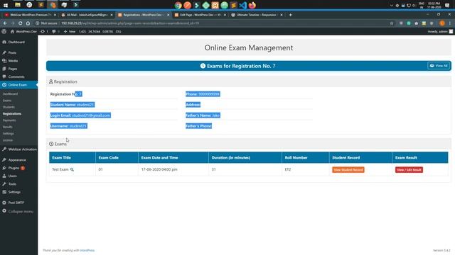 Online Exam Management Register student смотреть онлайн