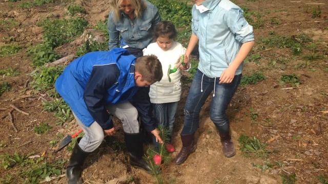 О.Забралова присоединилась к акции "Наш лес. Посади свое дерево". смотреть онлайн