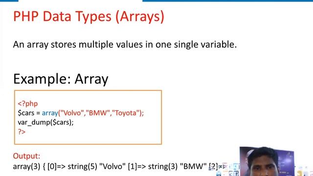PHP Data Types смотреть онлайн