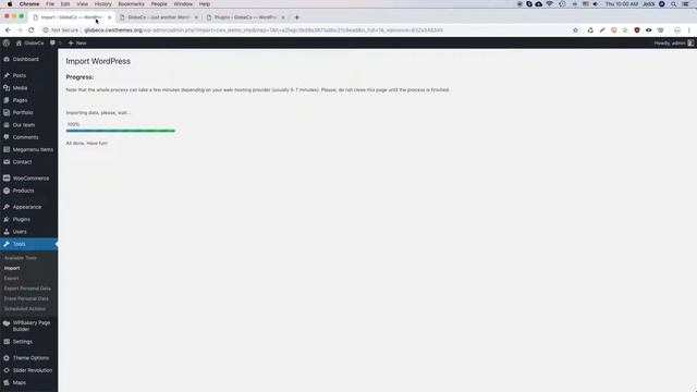 GlobeCo Theme Setup and One Click Demo Import смотреть онлайн