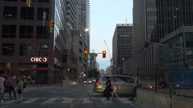 Driving Toronto 4K HDR - Toronto's Main Street At Sunset - Canada