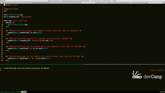 Implementing the Null Object Pattern in Ruby смотреть онлайн