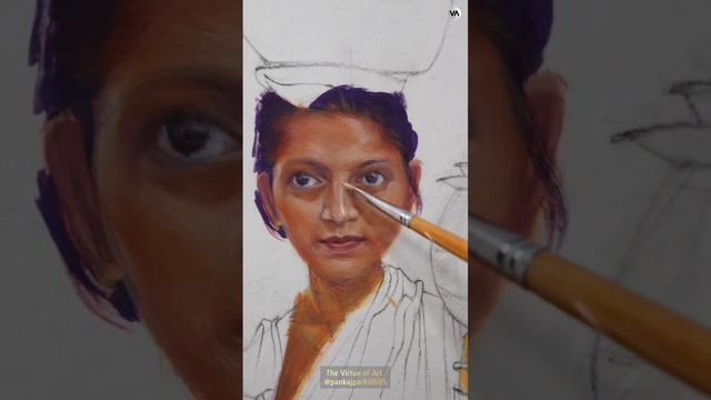 Poster Color Painting Process | Part - 1 | @pankajparki6605 смотреть онлайн