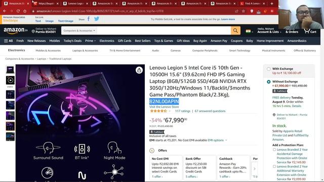 My purchases of Lenovo Legion 5i 10500H + 3050 95W it's ADP and Accessories | Gaming Reviews setup смотреть онлайн